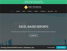 Tablet Screenshot of event1software.com
